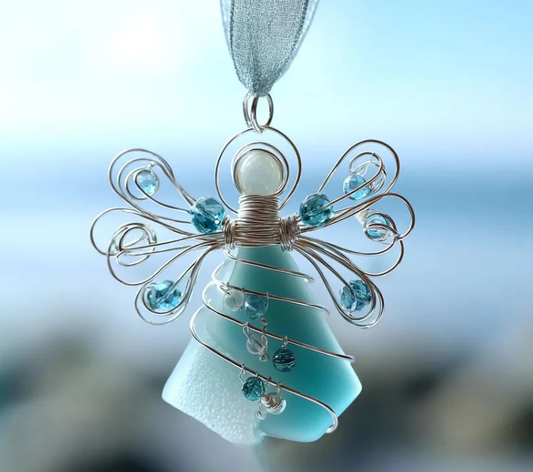 Handmade Sea Glass Angel
